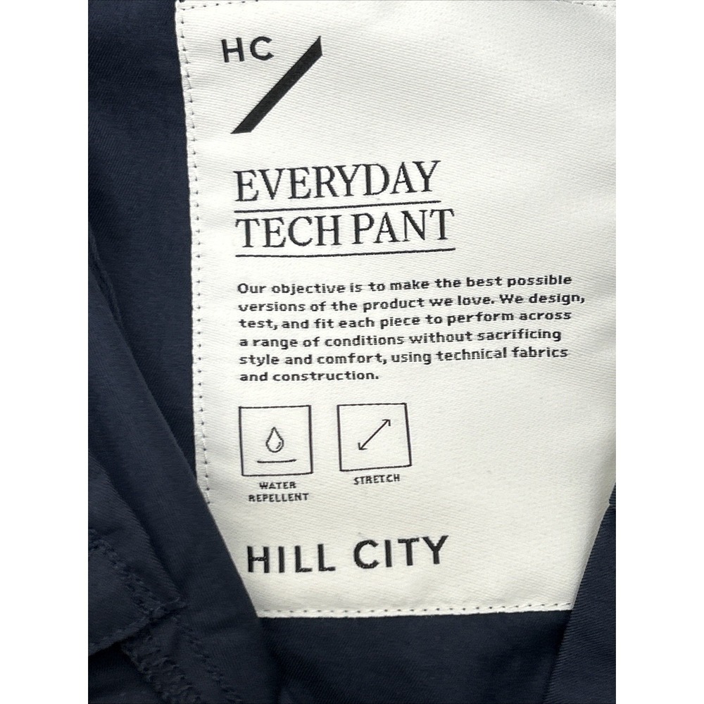 Hill City Everyday Tech Pant Chino Blue Men 32x31 (Actual) Repellent Performance - Picture 4 of 10
